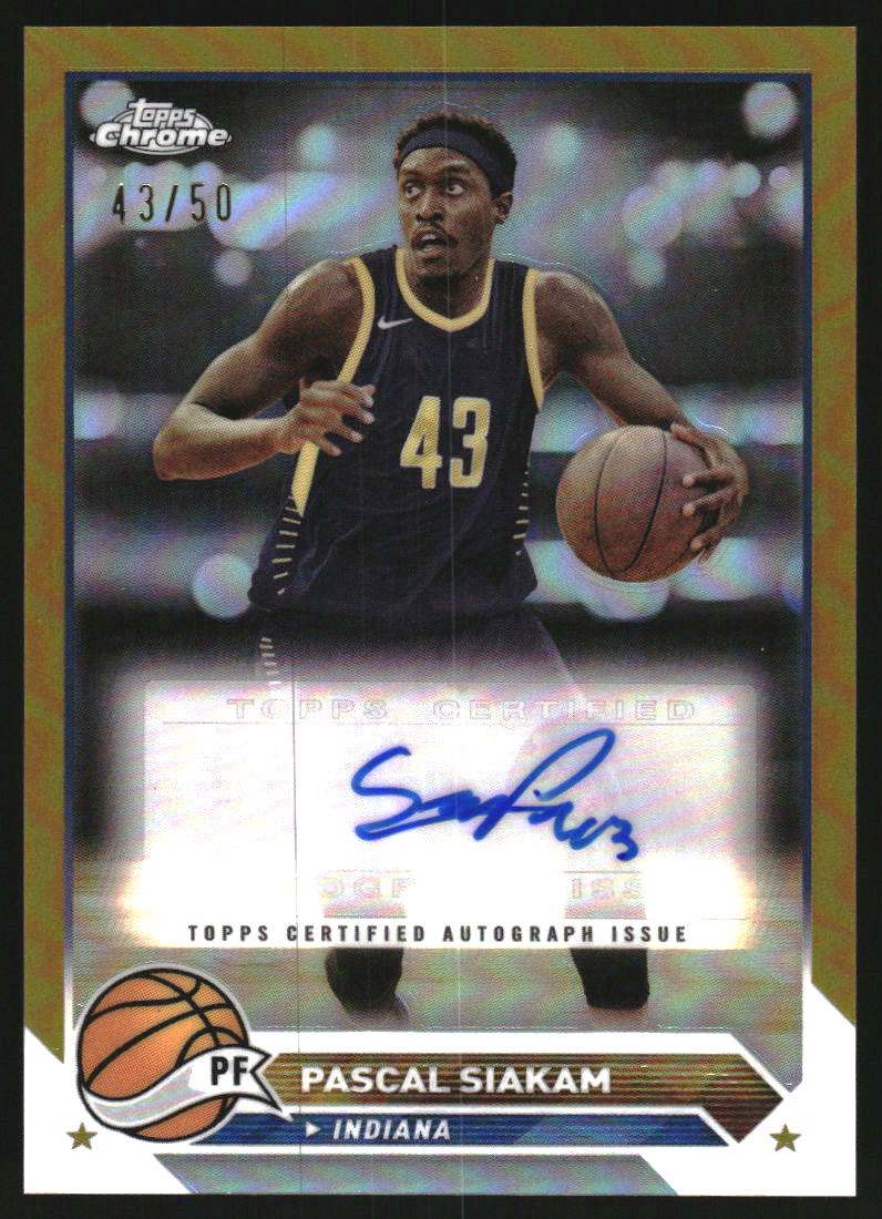 2023-24 Topps Chrome Autographs Gold Refractors #CGPS Pascal