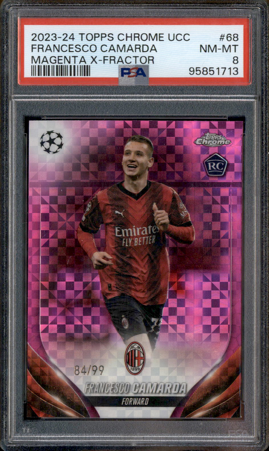 2023 Topps Chrome UCC Magenta X-Fractor #68 Francesco