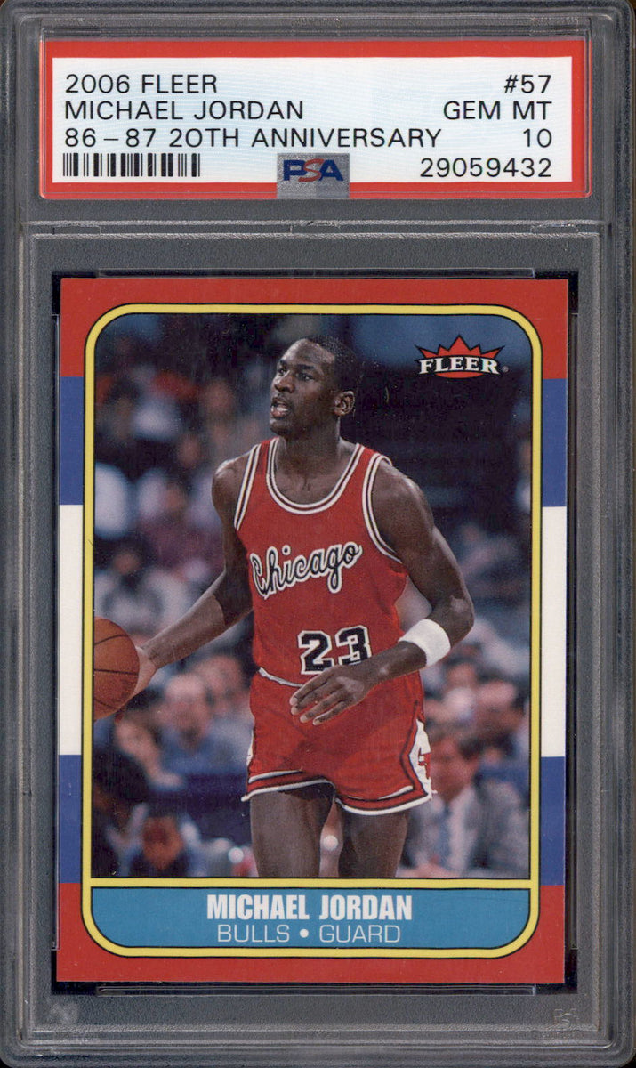 2006 Fleer 1986-87 20th Anniversary #57 Michael Jordan PSA 10 