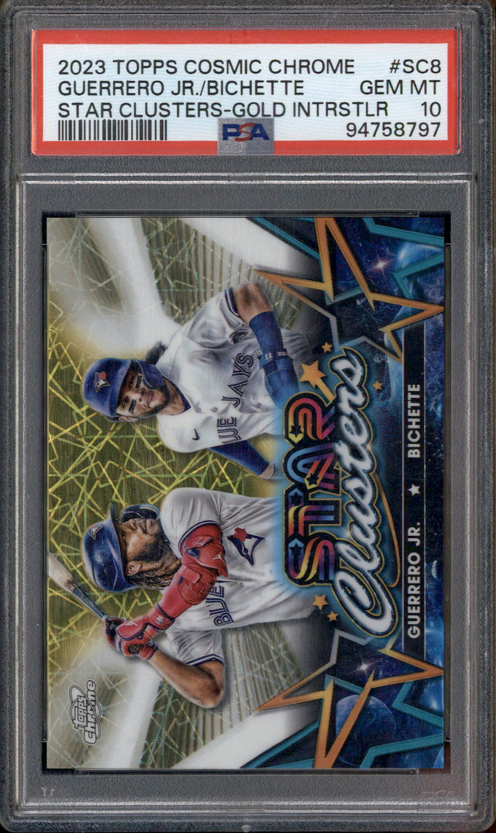 2023 Topps Cosmic Chrome Gold Interstellar Bo Bichette Guerrero Jr 