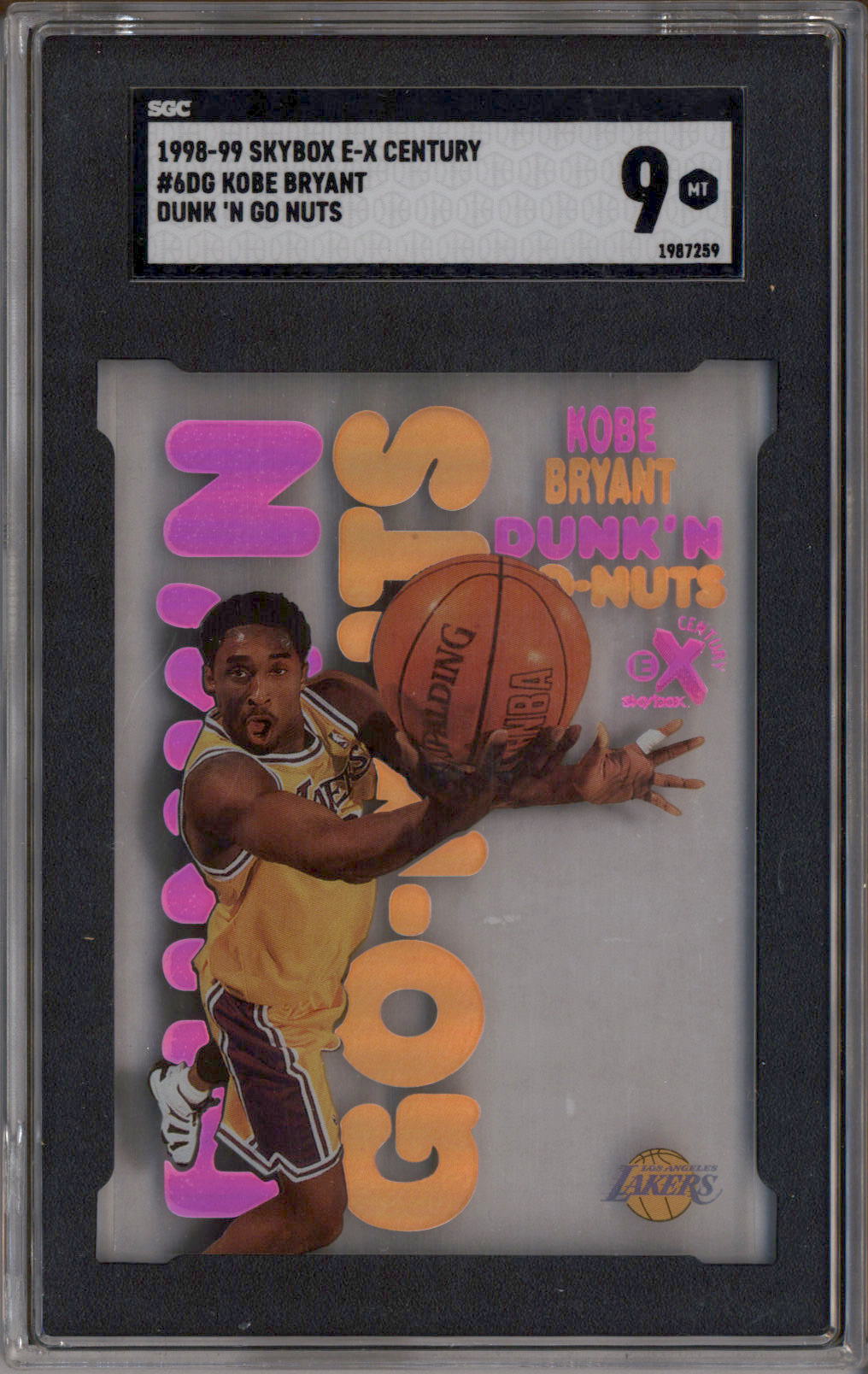 1998-99 Skybox E-X Century Dunk N' Go Nuts #6DG Kobe Bryant