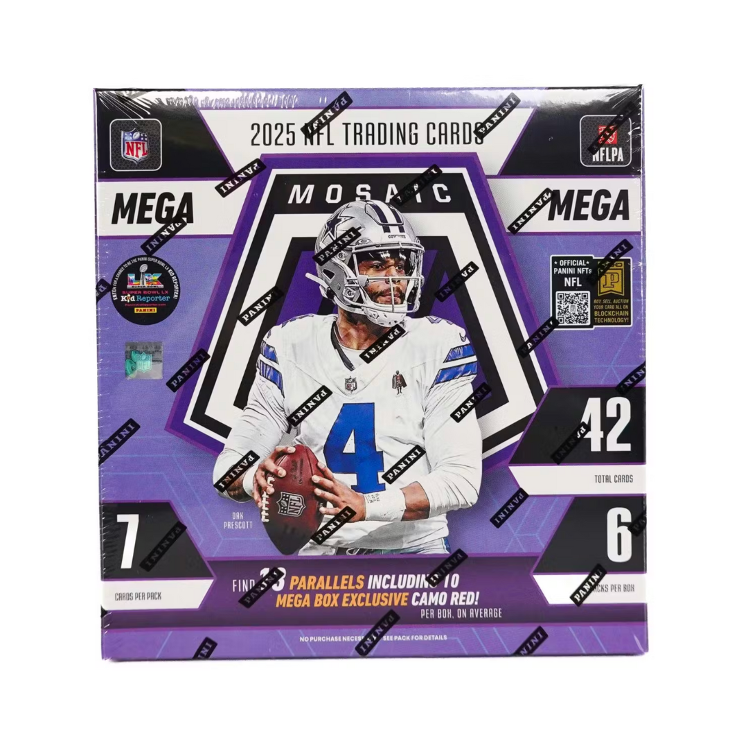 2025 Panini Mosaic Football Hobby Mega Box – Burbank Cards