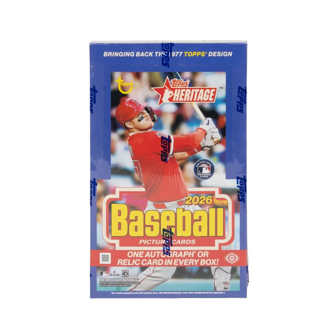 2026 Topps Heritage Baseball Hobby Box – Burbank Cards
