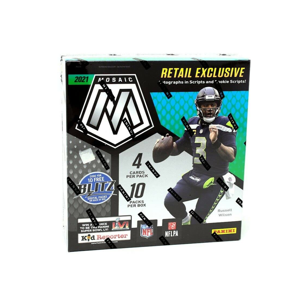 2021 Panini Mosaic Football Mega Box – Burbank Cards