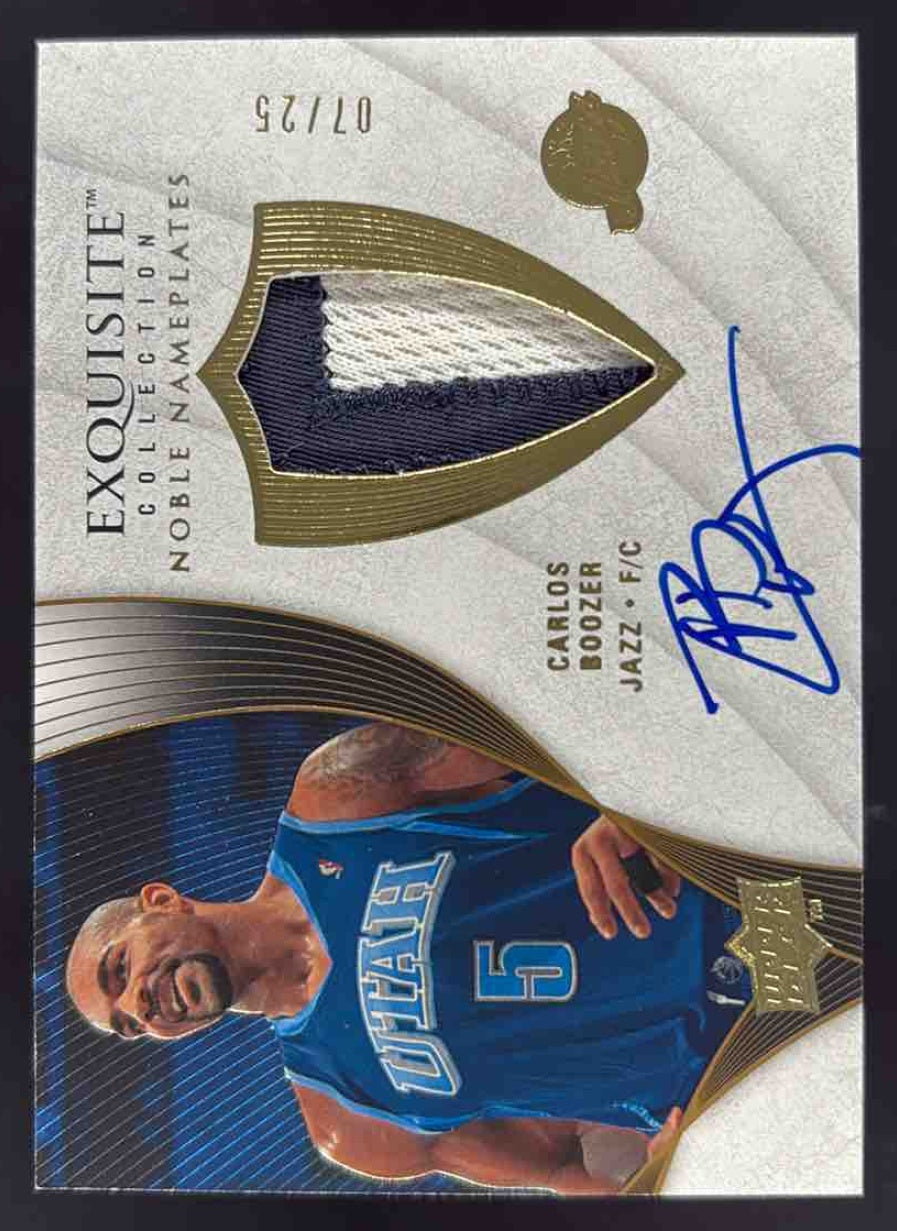   2007年 記念プレート 2007-08 Upper Deck Exquisite Collection Noble Nameplates Carlos