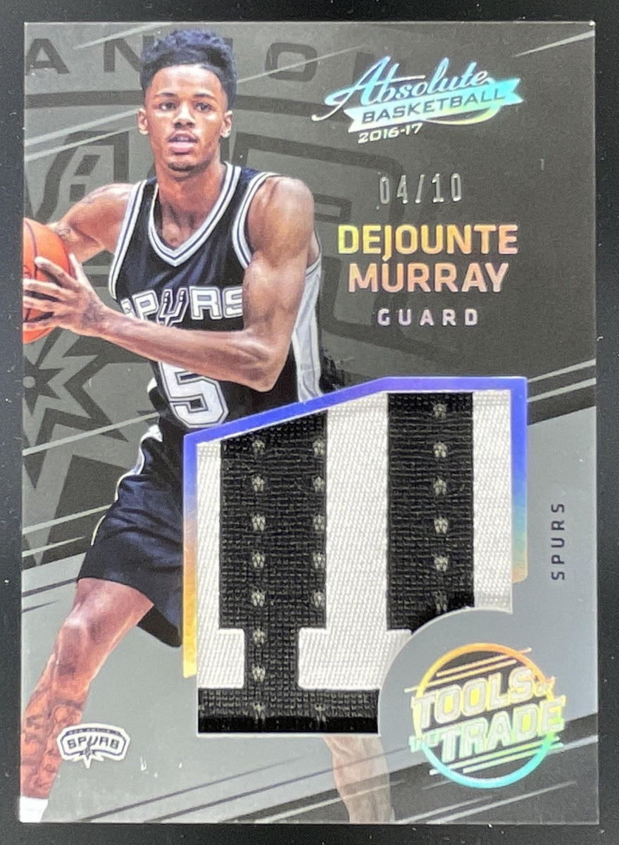2016 Absolute Tools of the Trade Materials Prime #28 Dejounte Murray R – Burbank Cards