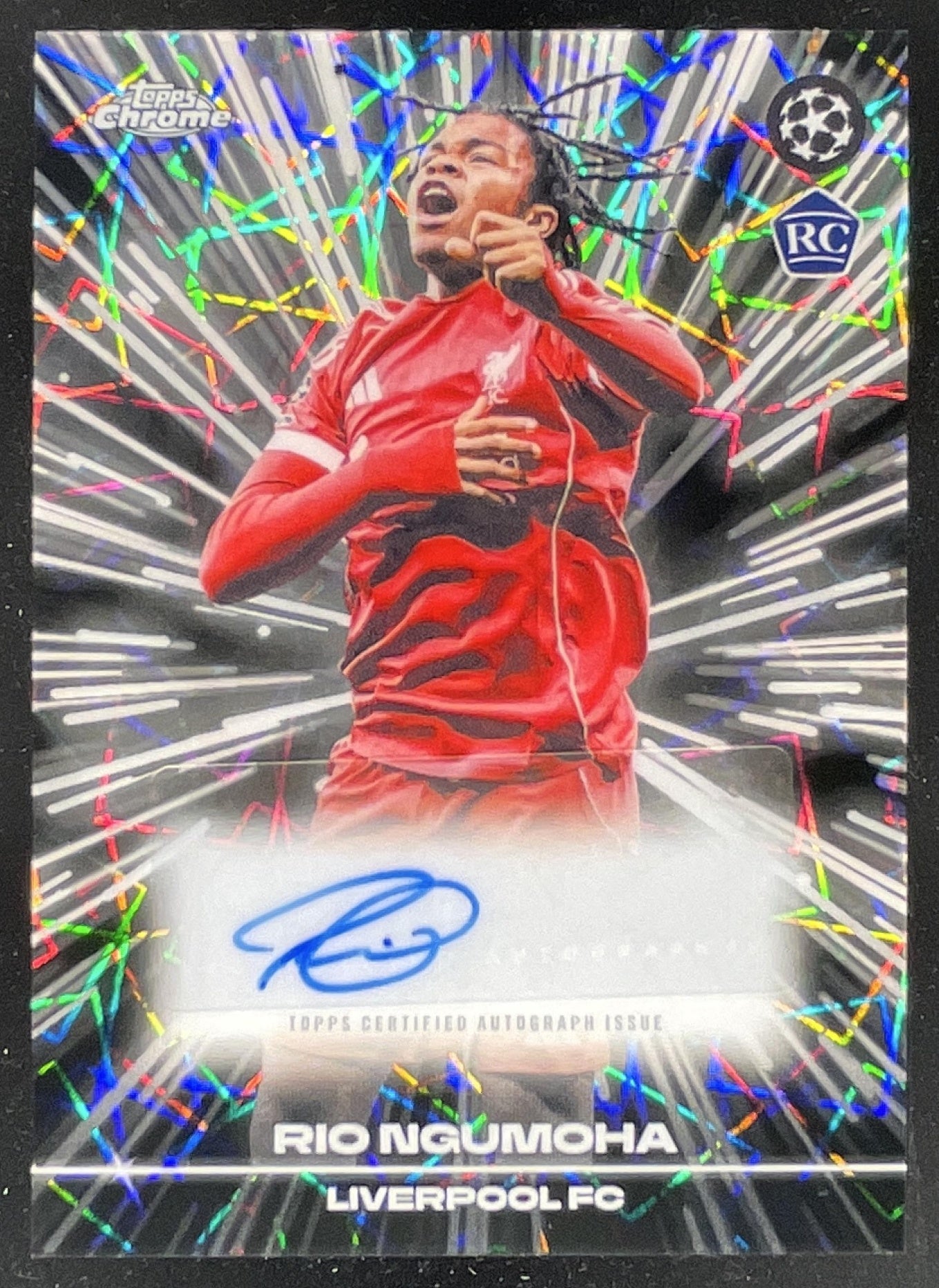 2025 Topps Chrome UEFA Club Competitions Black Lazer #BLA-RN Rio