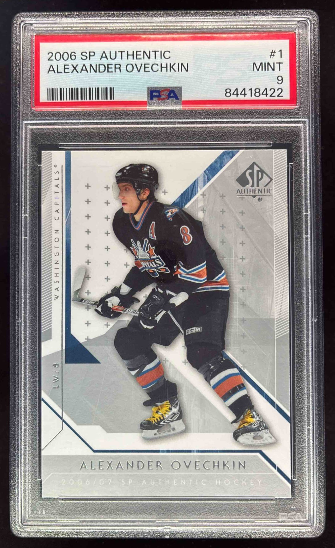 2006-07 SP Authentic #1 Alexander Ovechkin PSA 9 – Burbank Cards