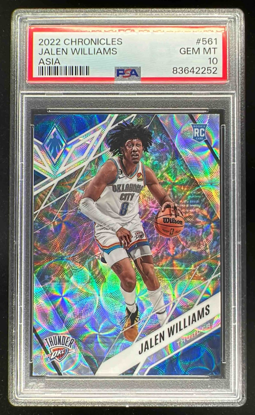 2022 Panini Chronicles Phoenix Asia #561 Jalen Williams RC PSA 10