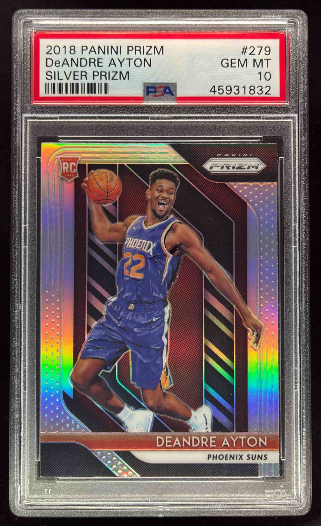 その他 2018 Panini Prizm Deandre ayton Psa10! 2018 Panini Prizm DeAndre Ayton Phoenix Suns Blue Mosaic