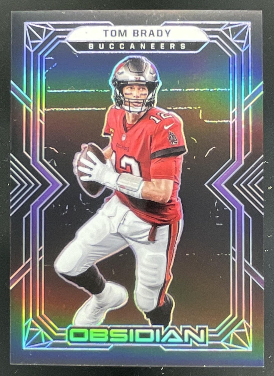 マンボウとサンバ トレーディングカード No.7 2022 Panini Obsidian Electric Etch Purple #90 Tom Brady /100