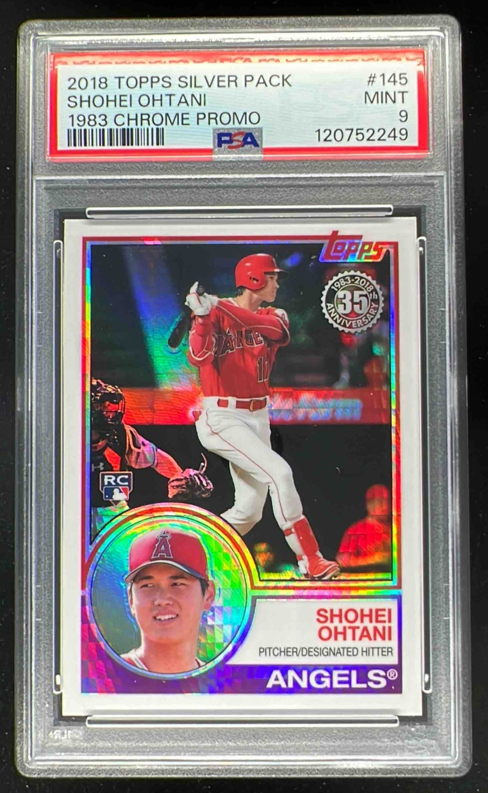 2018 Topps Update Silver Pack #145 Shohei Ohtani RC PSA 9