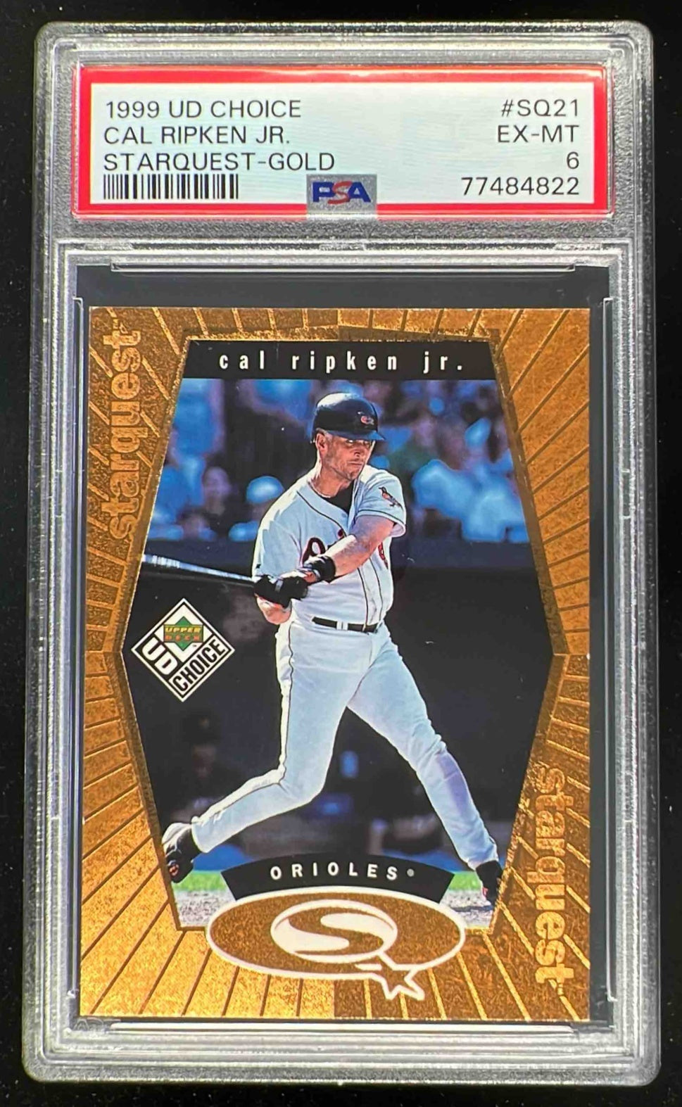 1999 Upper Deck Choice StarQuest Gold #SQ21 Cal Ripken Jr. /100