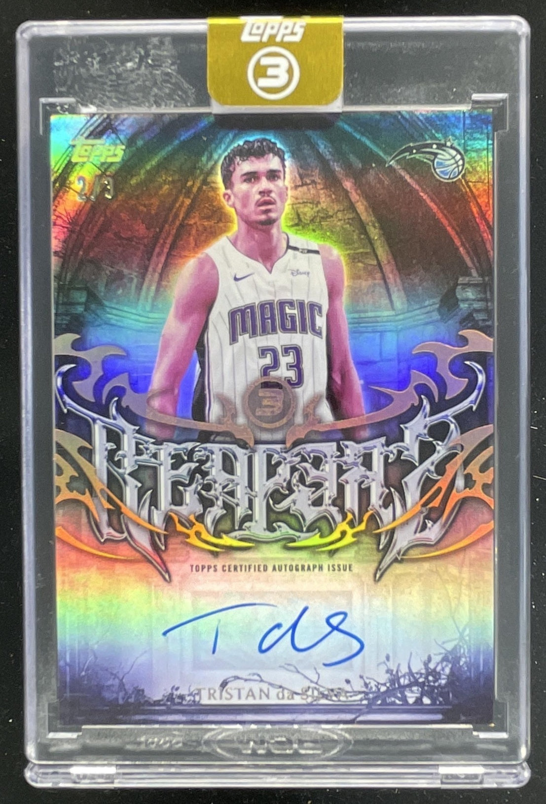 2025-26 Topps Three Rim Reapers Holo Gold #RR-TD Tristan da Silva