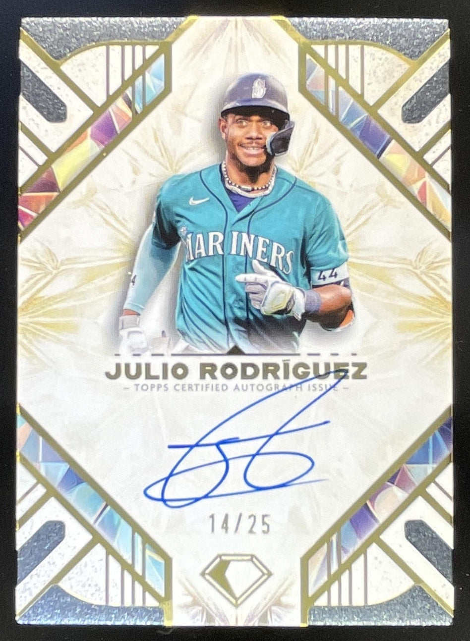 2025 Topps Diamond Icons Autograph #AC-JRO Julio Rodriguez Auto
