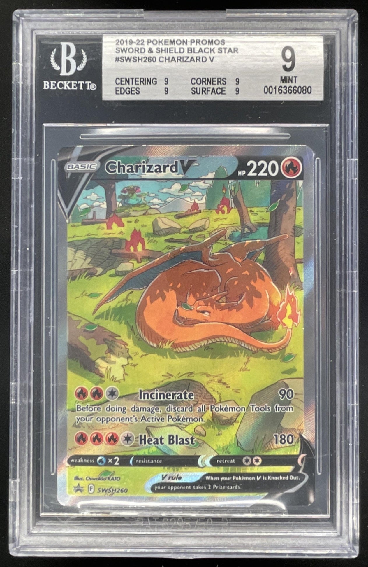 2022 Pokemon Sword & Shield Black Star Promos #SWSH260 Charizard V