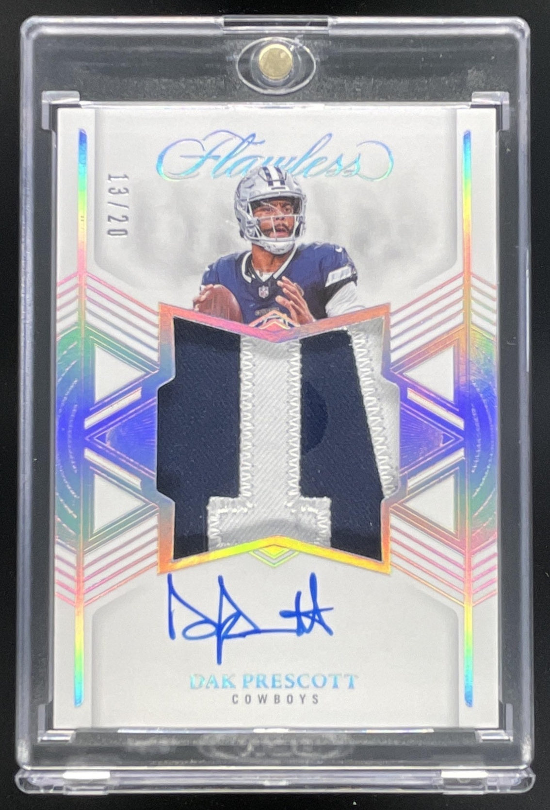 2025 Panini Flawless Star Swatch Signatures Silver #5 Dak Prescott