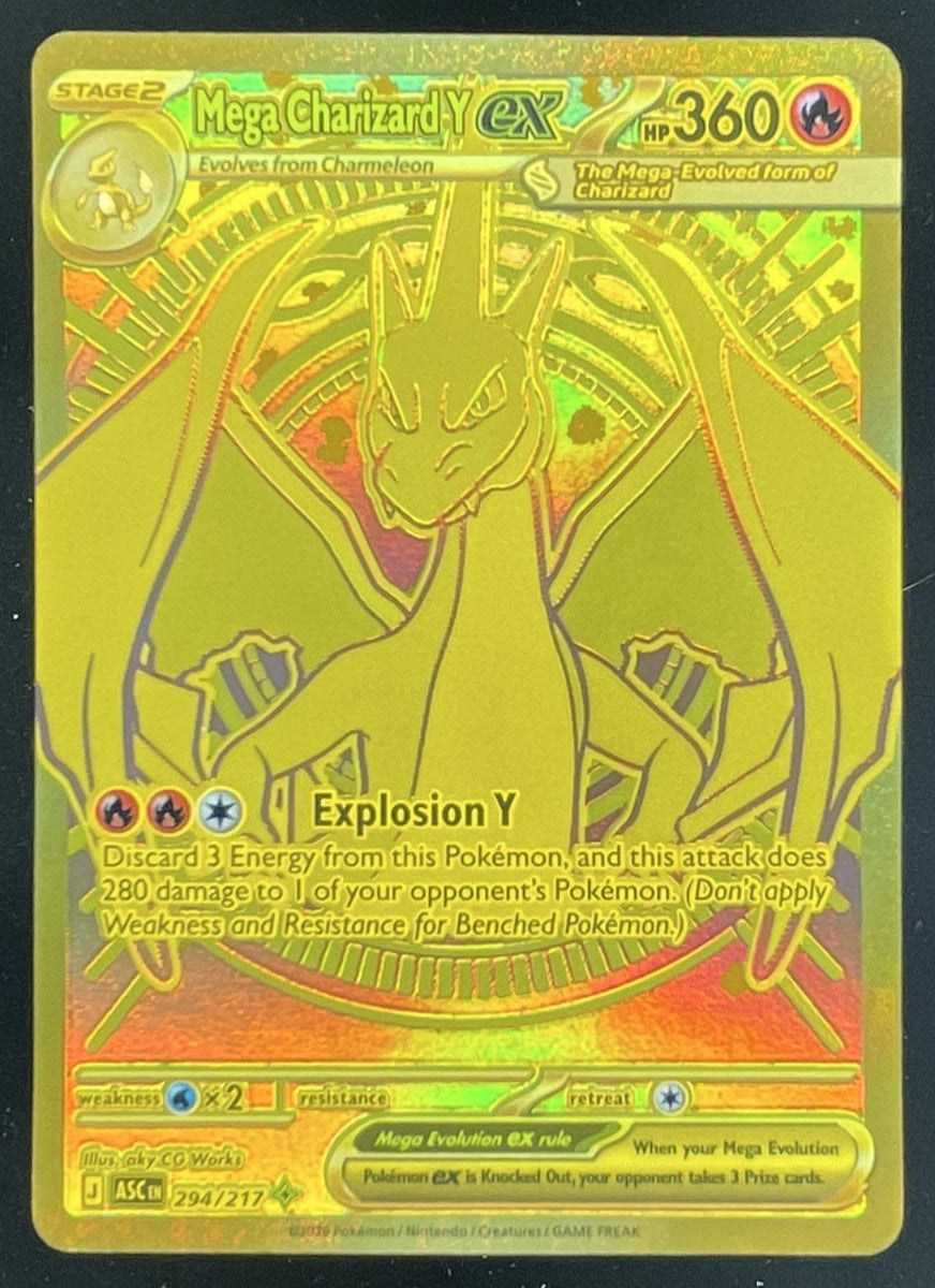 2026 Pokemon Ascended Heroes #294/217 Mega Charizard Y ex Mega Hyper R – Burbank Cards