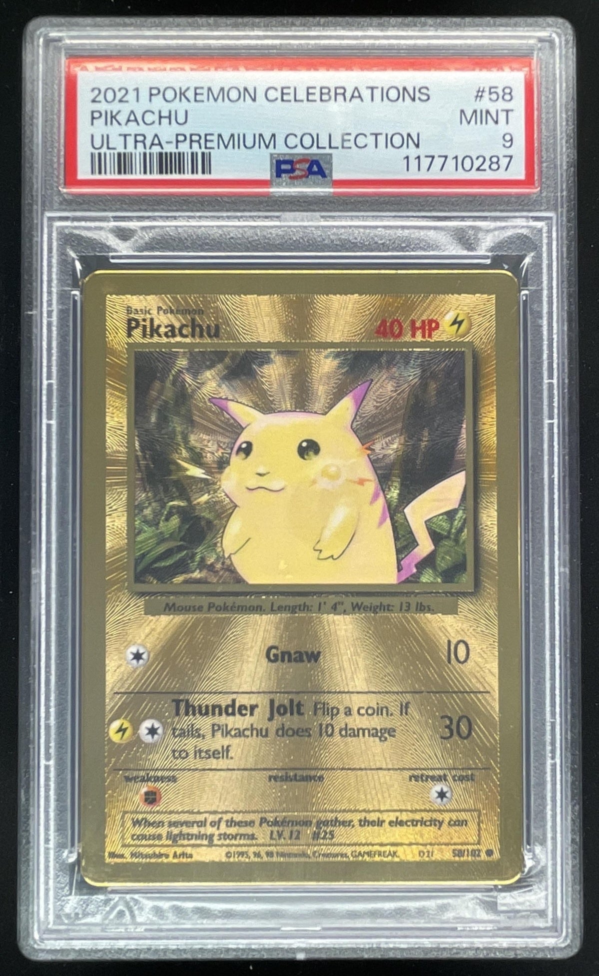 ポケモン 58 2021 Pokemon Celebrations Ultra Premium Collection #58 Pikachu PSA