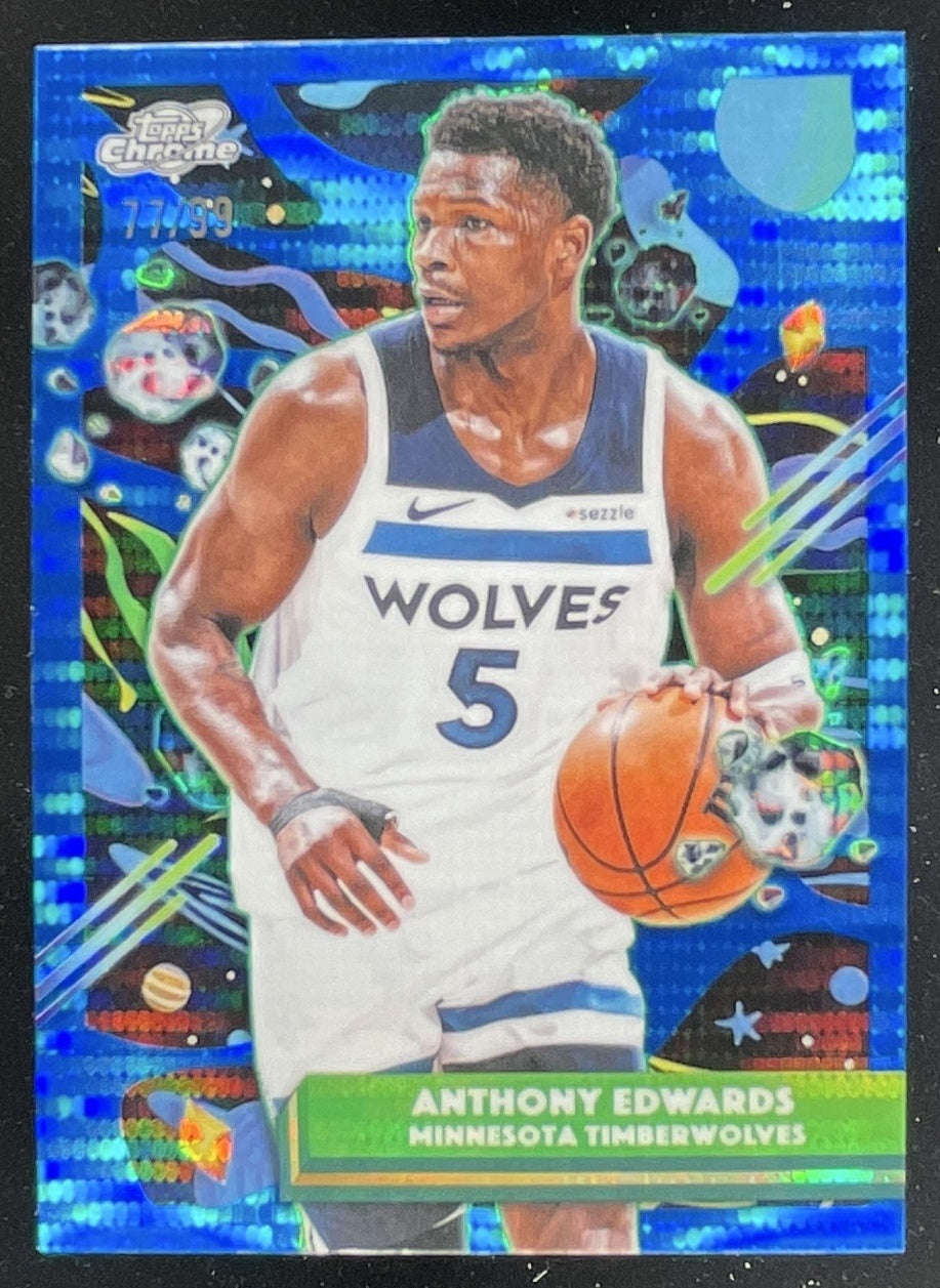 2025-26 Topps Cosmic Chrome Blue Moon Refractor #165 Anthony