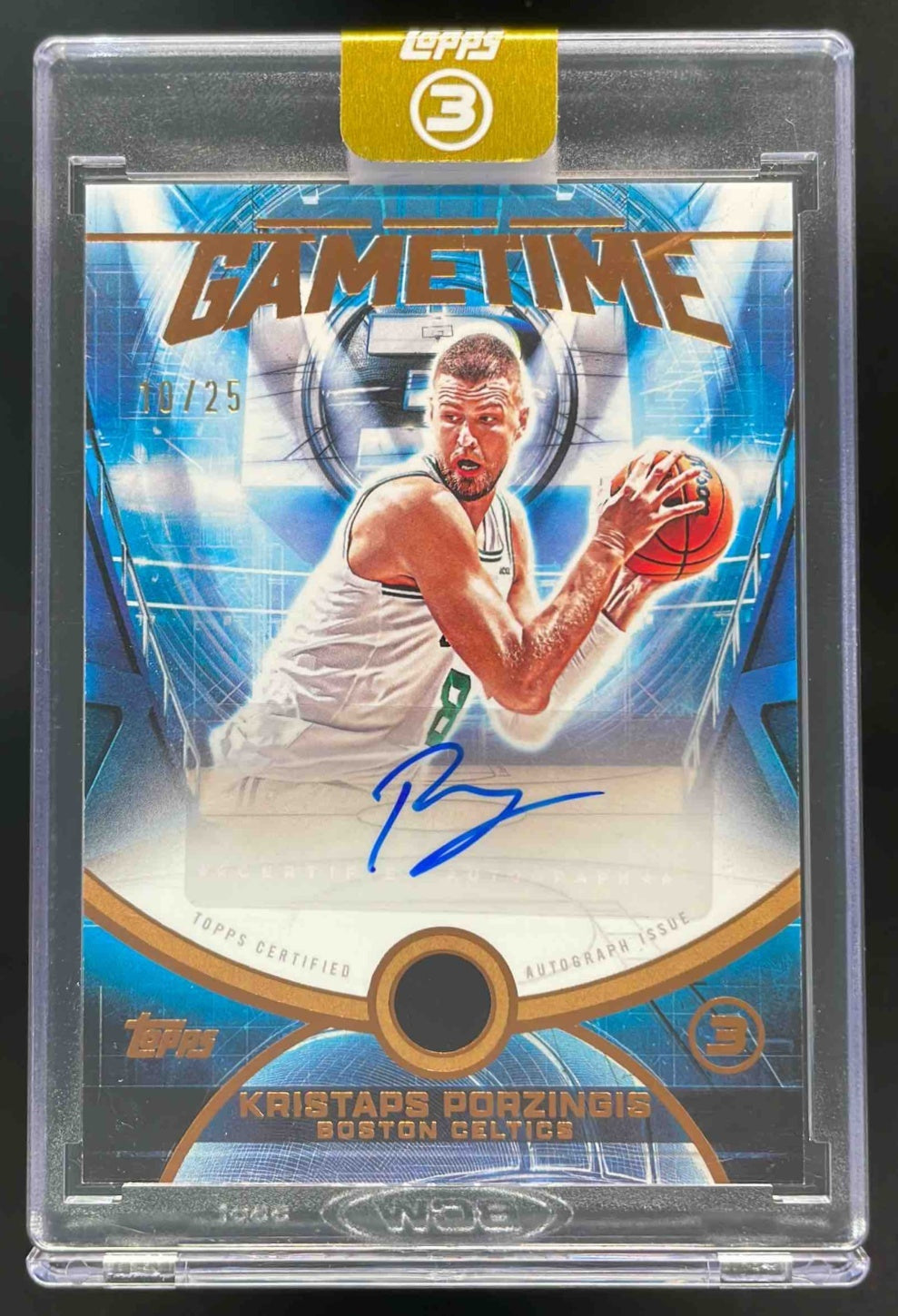 2025-26 Topps Three Game Time Graphs Bronze #GT-KP Kristaps