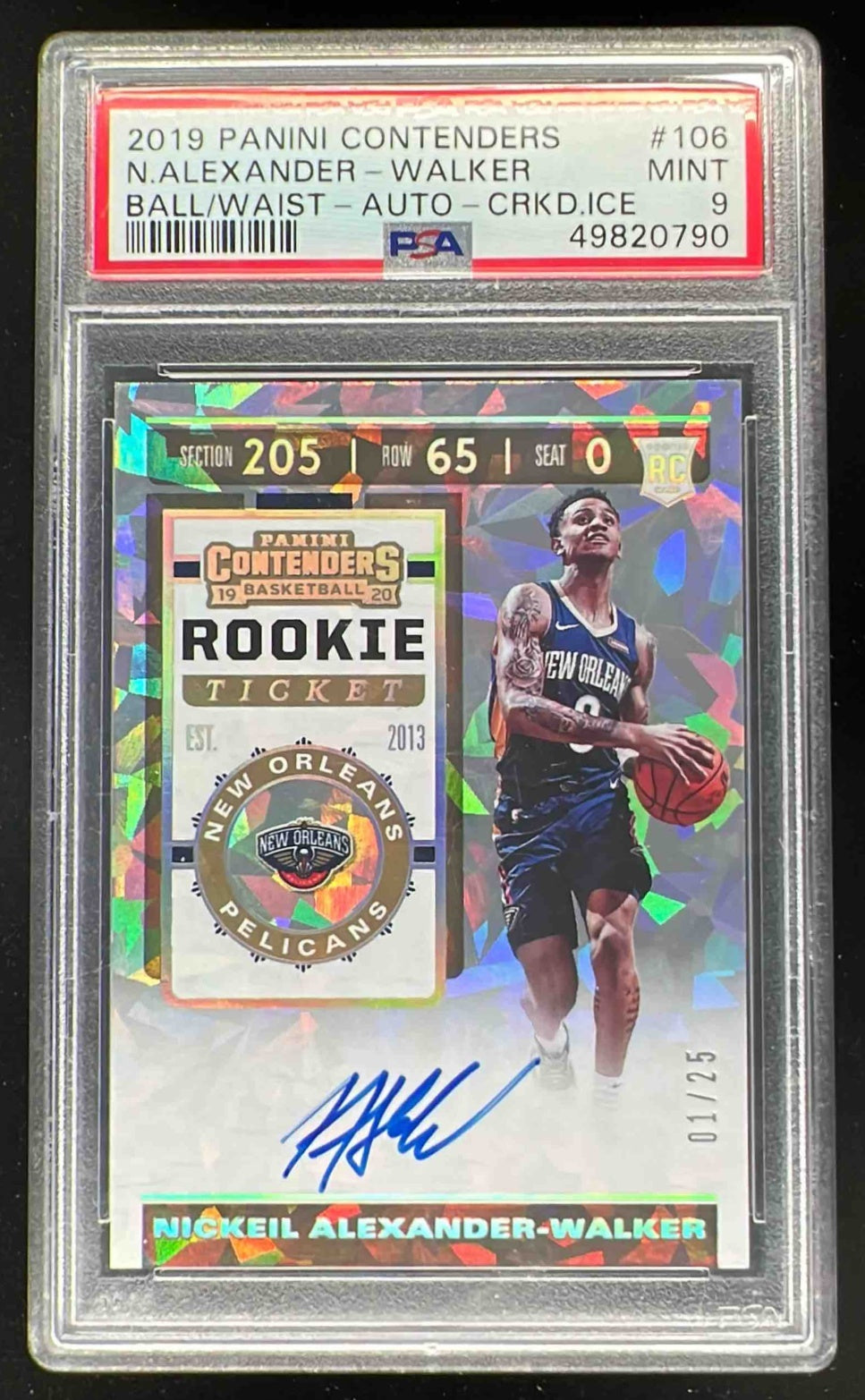 2019 Contenders Cracked Ice Ticket Nickeil Alexander-Walker RC