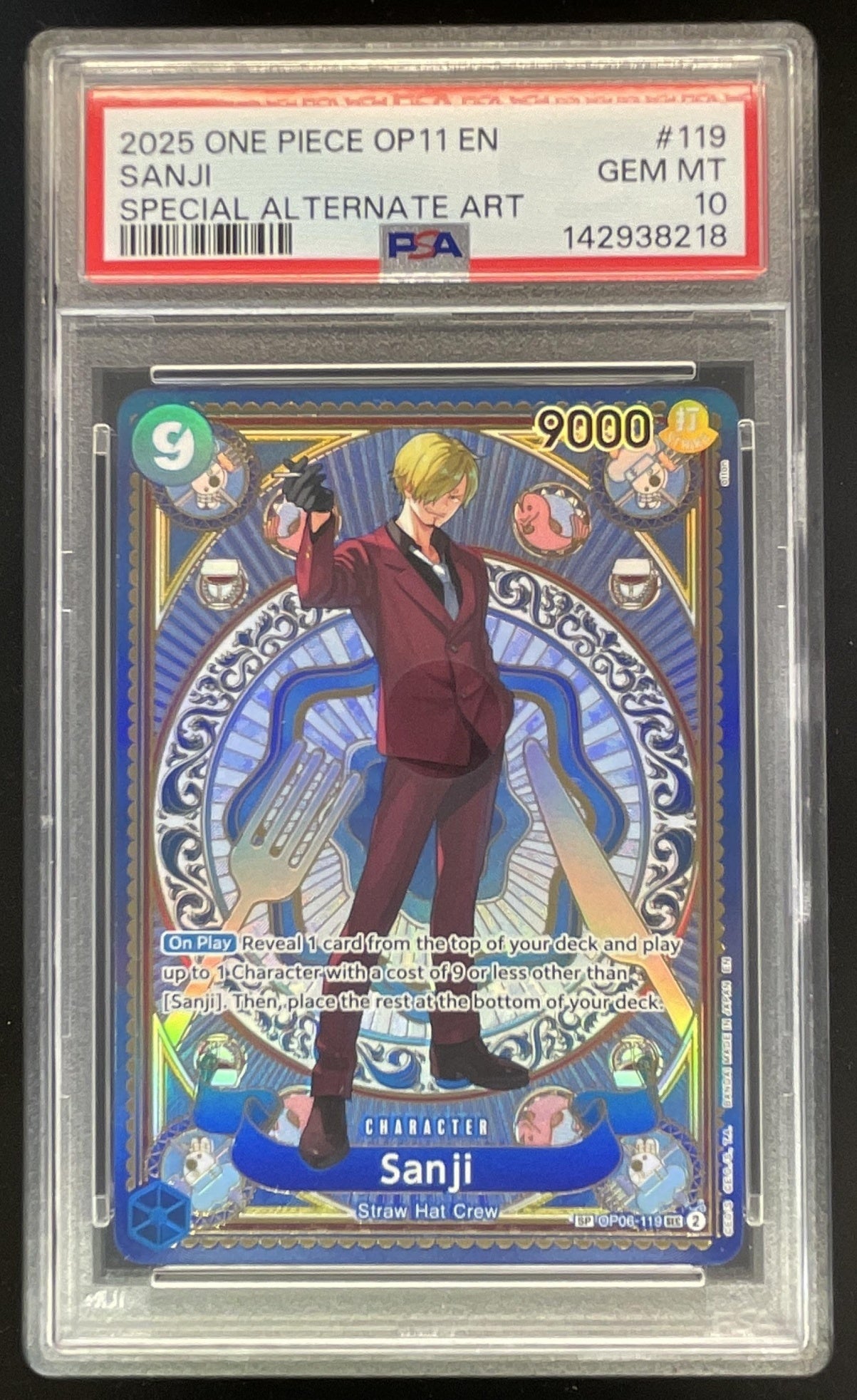 2025 One Piece A Fist of Divine Speed Special Card #OP06-119 Sanji