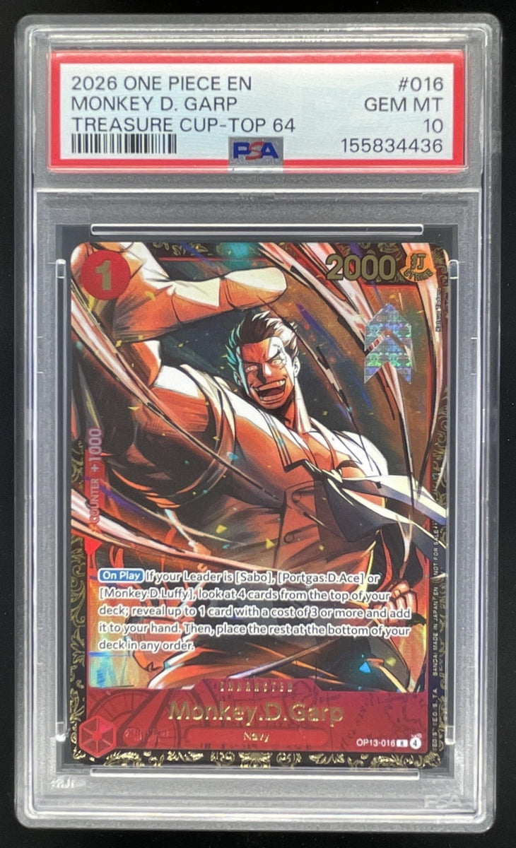 one piece tcg garp deck 2026 EN Treasure Cup Top 64 #016 Monkey D PSA 10 Garp from OP06 2024 Disney Lorcana En Type:Dance of the Elements Baralho Preconstruído