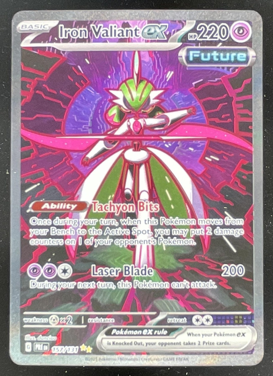 2025 Pokemon Prismatic Evolutions #157/131 Iron Valiant ex