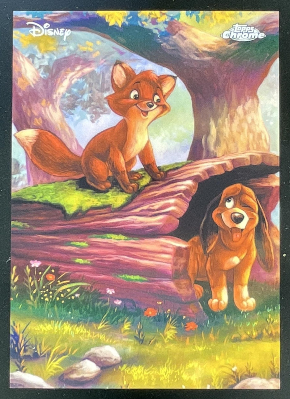 2026 Topps Chrome Disney Art of Disney #AD-5 Fox and the Hound