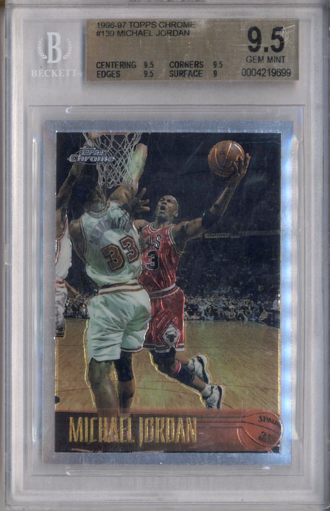 その他 PSA8 Topps Chrome 139 Michael Jordan Amazon.com: Michael Jordan 1996 Topps Basketball Card #139