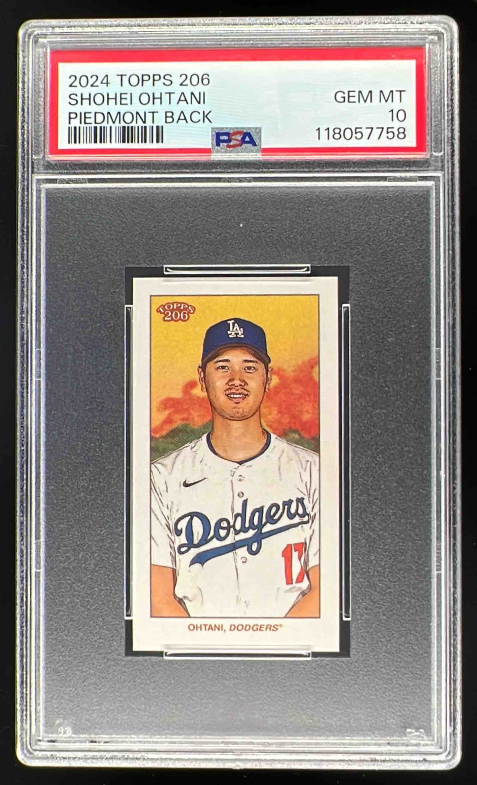 2024 Topps 206 Piedmont Back #NNO Shohei Ohtani PSA 10