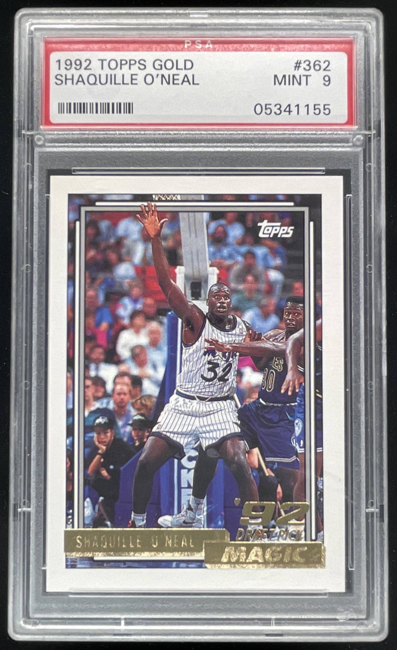 1992-93 Topps Gold #362 Shaquille O'Neal RC PSA 9 – Burbank Cards