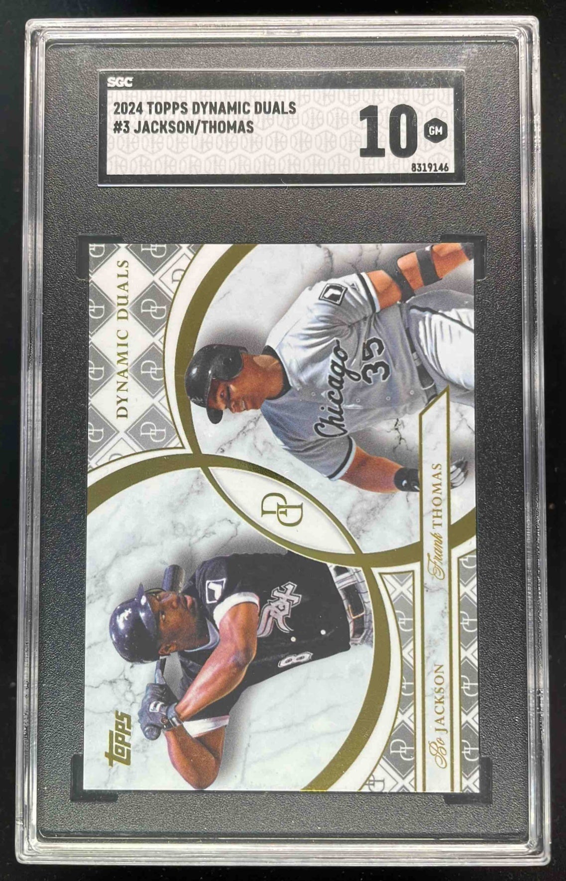 2024 Topps Dynamic Duals #3 Bo Jackson Frank Thomas SGC 10