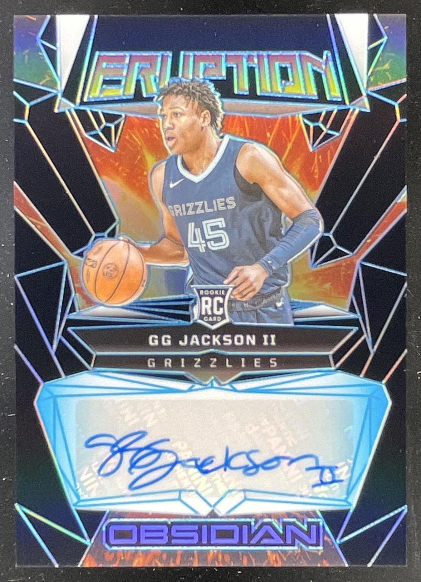 2023-24 Obsidian Rookie Eruption #RE-GGJ GG Jackson II RC Auto /75