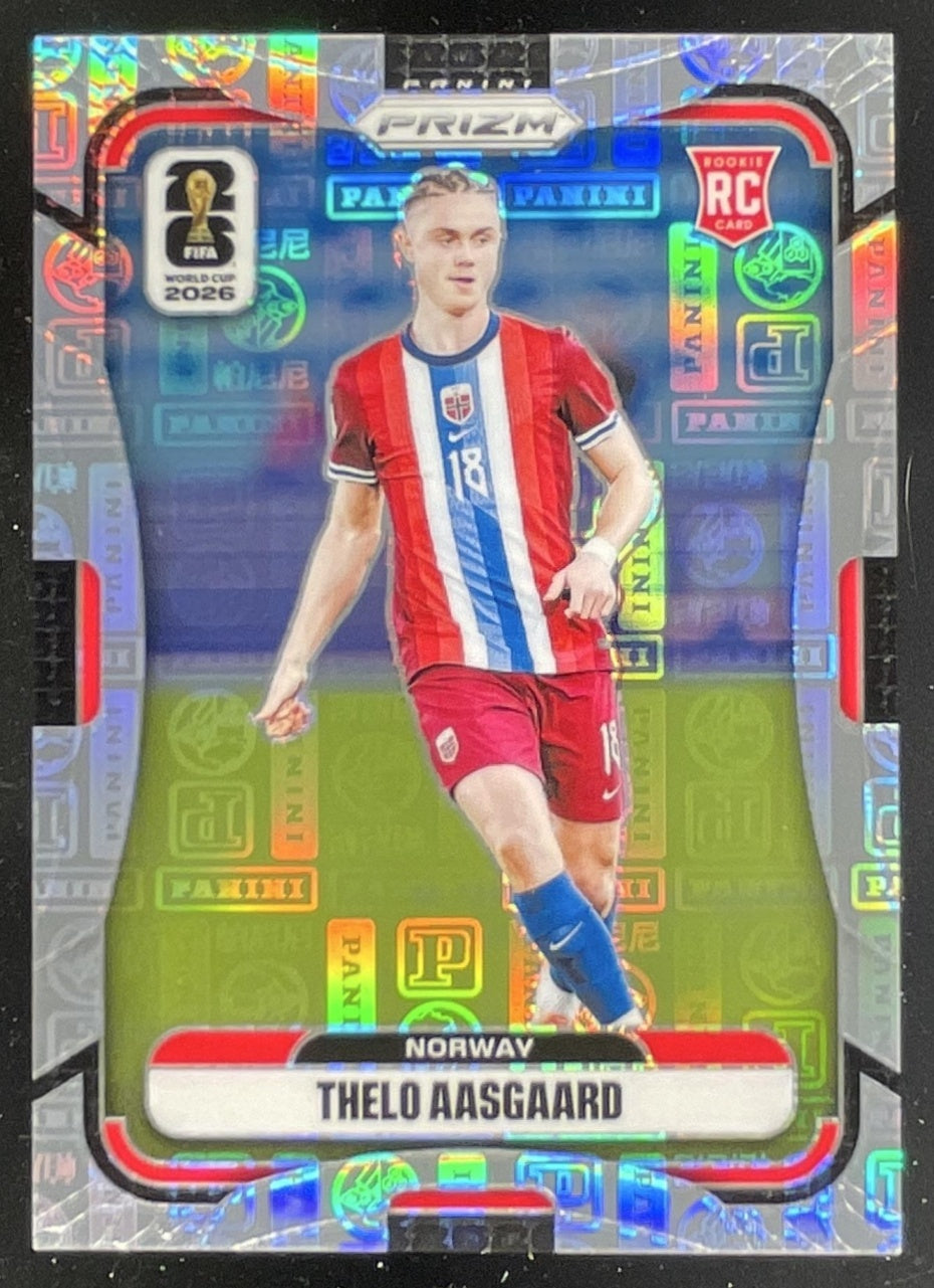 2026 Panini Prizm World Cup Prizms Panini Logo #331 Thelo Aasgaard