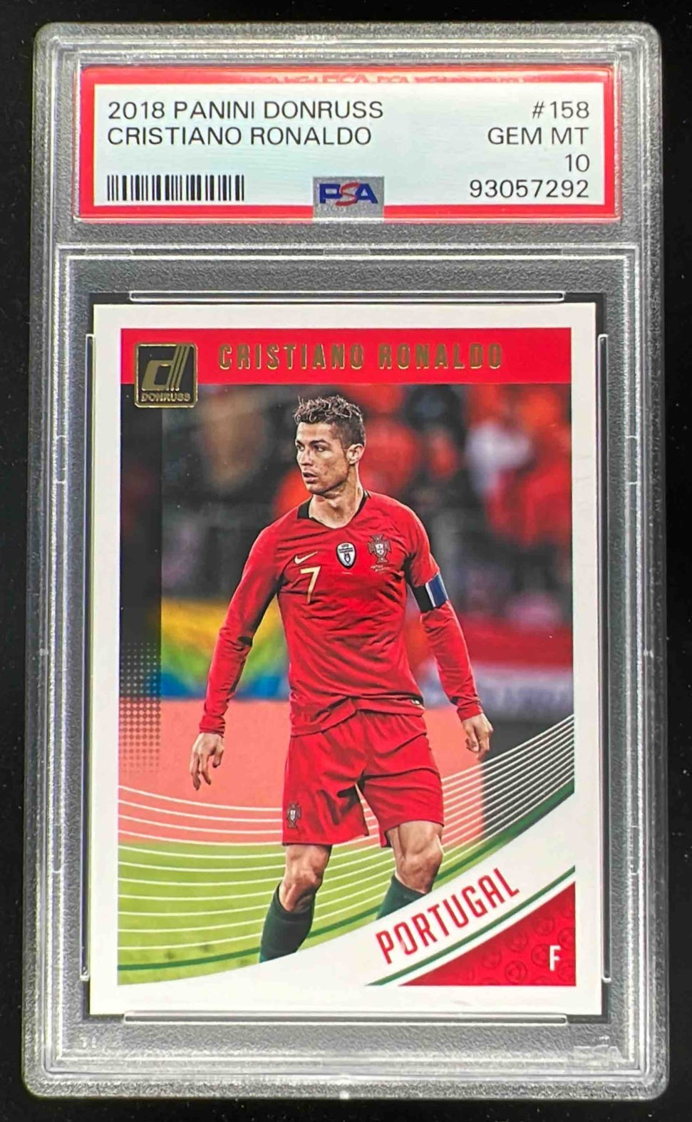 その他 2018 PANINI CRISTIANO RONALDO PSA10 2018 Panini Donruss #158 Cristiano Ronaldo PSA 10 – Burbank Cards