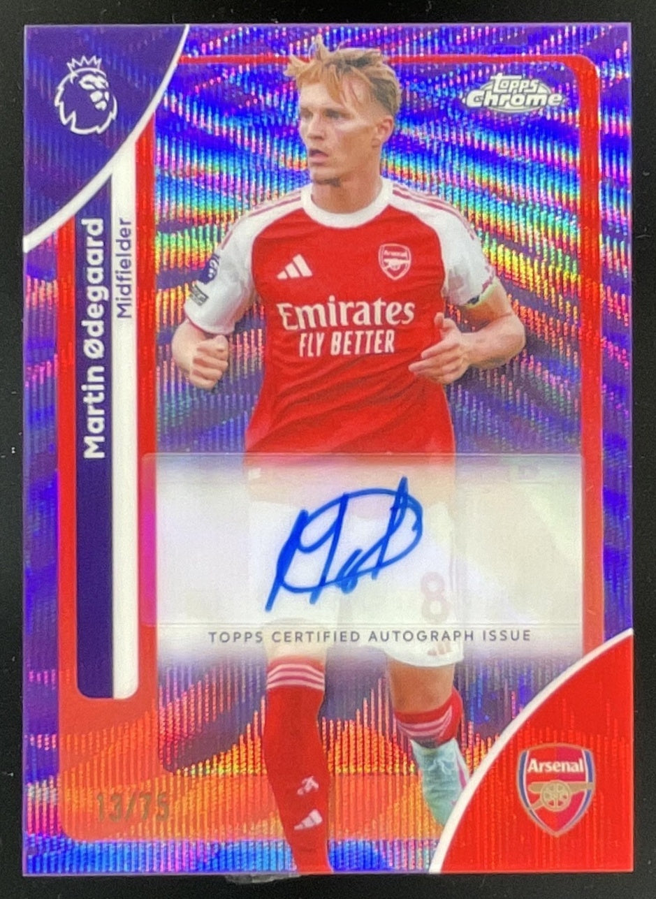 2026 Topps Chrome Premier League Chrome Purple Wave Martin