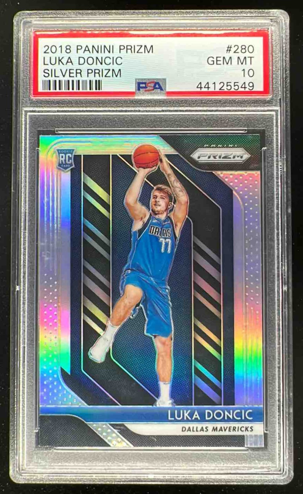 その他 2018 Panini Prizm Silver LUKA DONCIC 2018-19 Panini Prizm Prizms Silver #280 Luka Doncic RC PSA 10