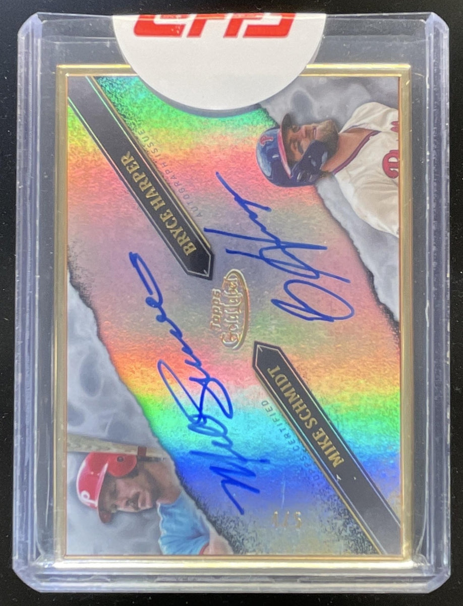 2020 Topps Gold Label Framed Dual Black #FDASH Mike Schmidt Bryce 