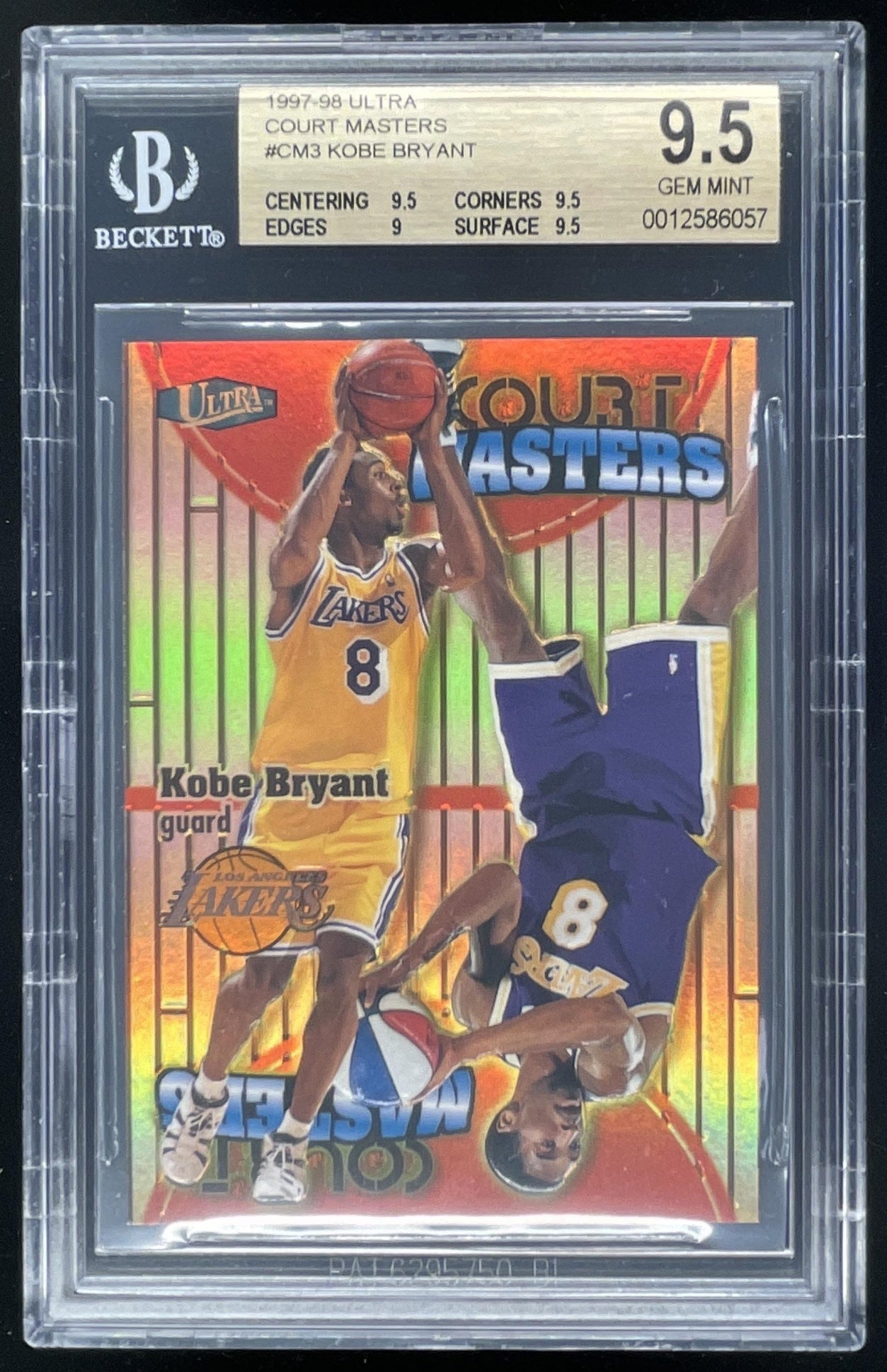 1997-98 Fleer Ultra Court Masters #3 CM Kobe Bryant BGS 9.5