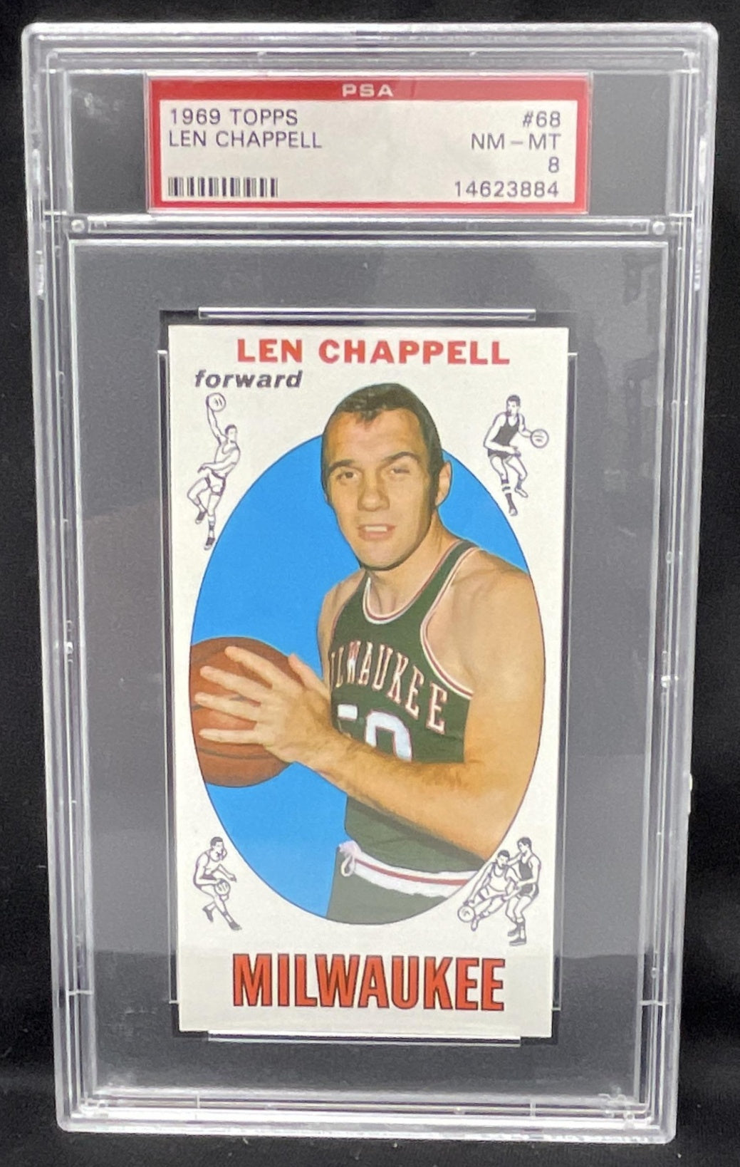1969-70 Topps #68 Len Chappell RC PSA 8 – Burbank Cards