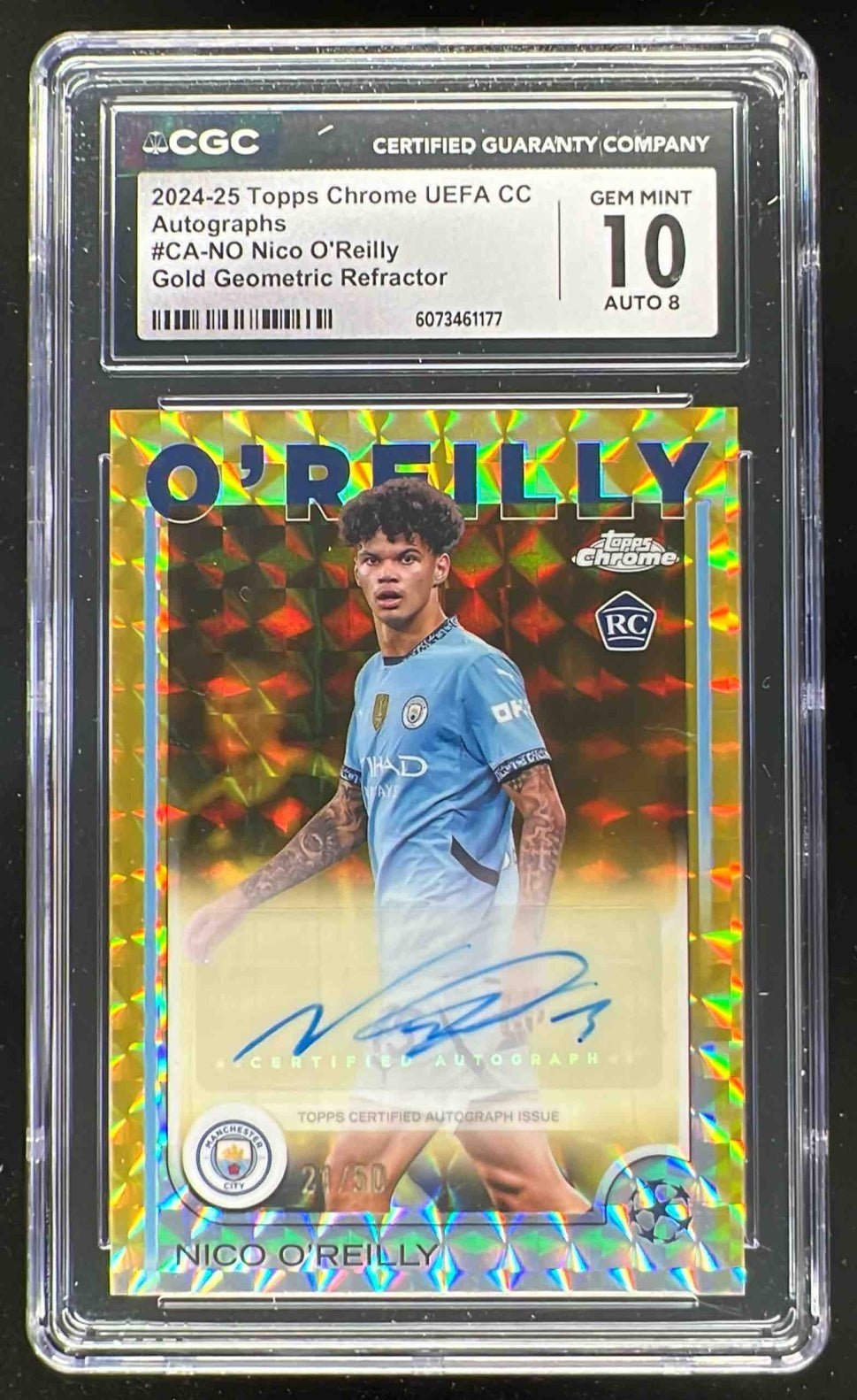 2024 Topps Chrome Gold Geometric Refractor #CA-NO Nico O'Reilly