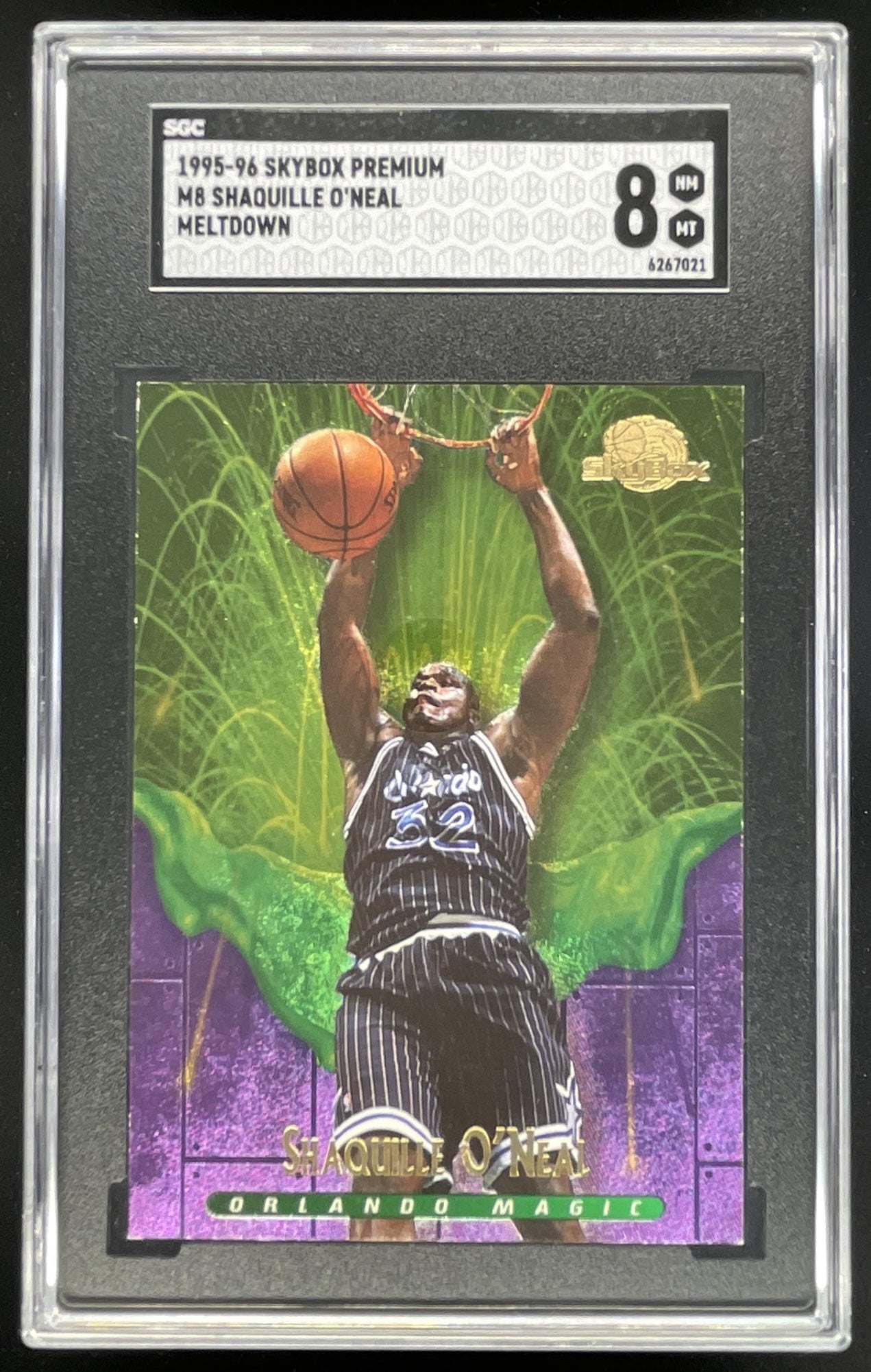 1995-96 Skybox Premium Meltdown #M8 Shaquille O'Neal SGC 8
