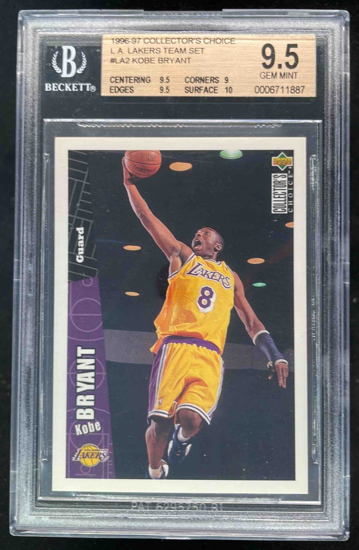 1996-97 Upper Deck Collectors Choice Los Angeles Lakers #LA2 Kobe