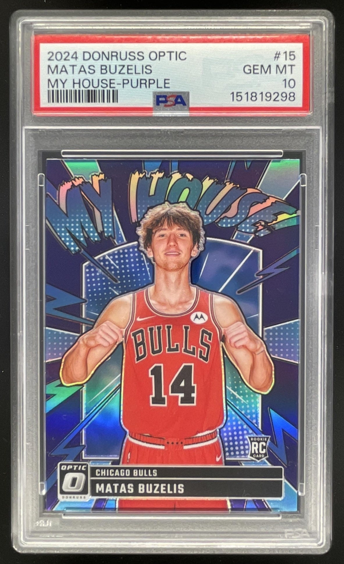 2024-25 Panini Donruss Optic My House Purple #15 Matas Buzelis RC