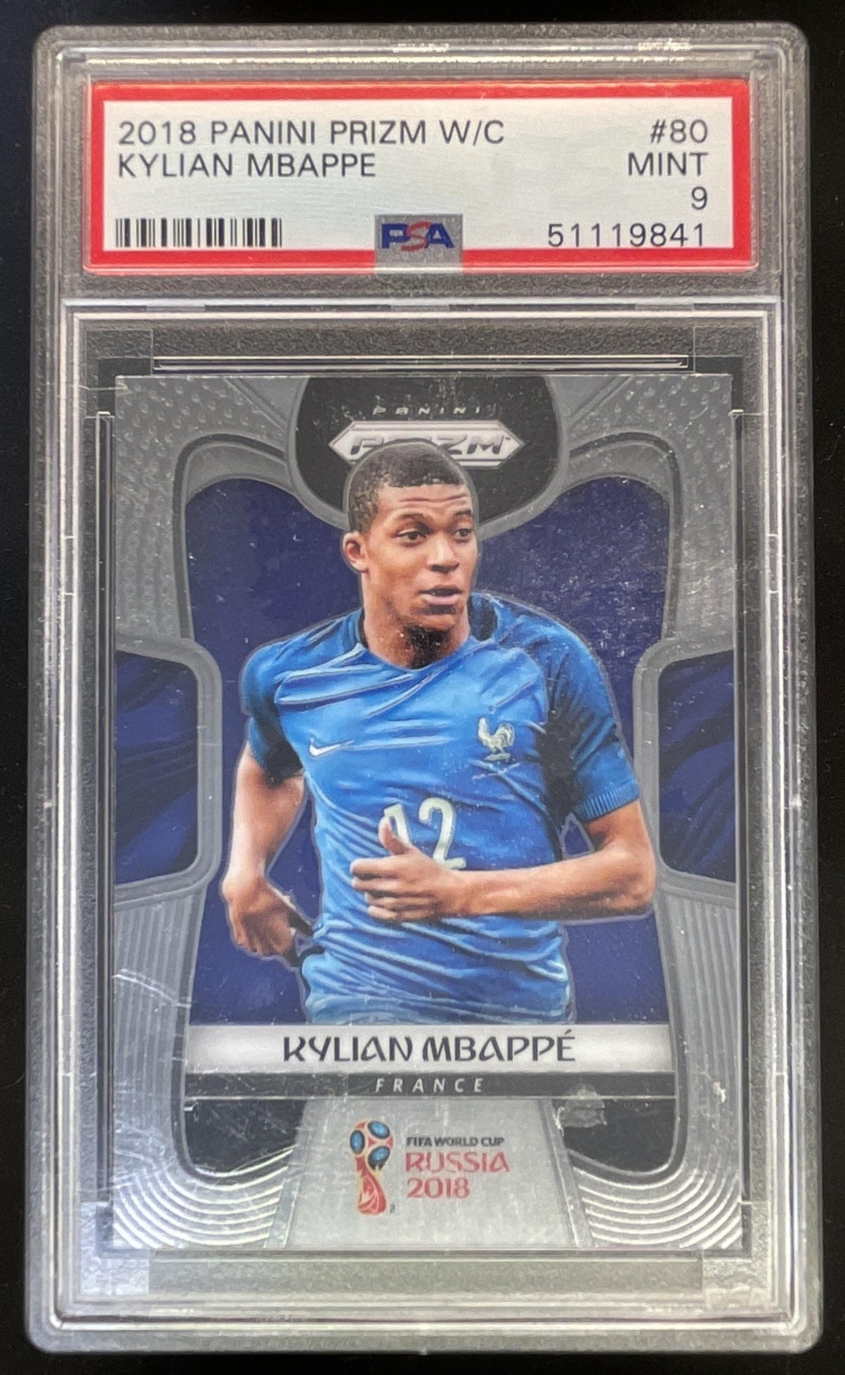 キリアン・ムバッペ エムバペ　MBAPPE PRIZM RC　リフレクター 2018 Panini Prizm World Cup #80 Kylian Mbappe RC PSA 9 – Burbank Cards