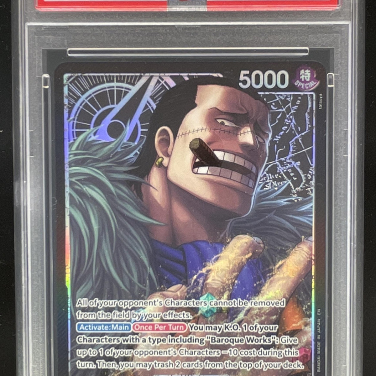 2026 One Piece OP14 EB04 EN #079 Crocodile Alternate Art PSA 10 – Burbank Cards