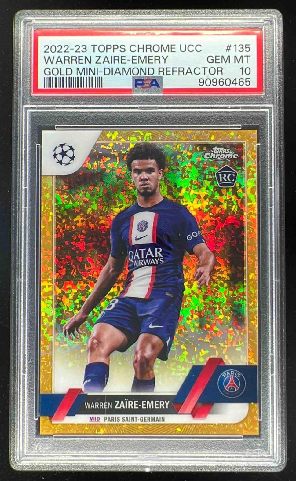 2022 Topps Chrome Gold Mini Diamond Refractor Warren Zaire-Emery