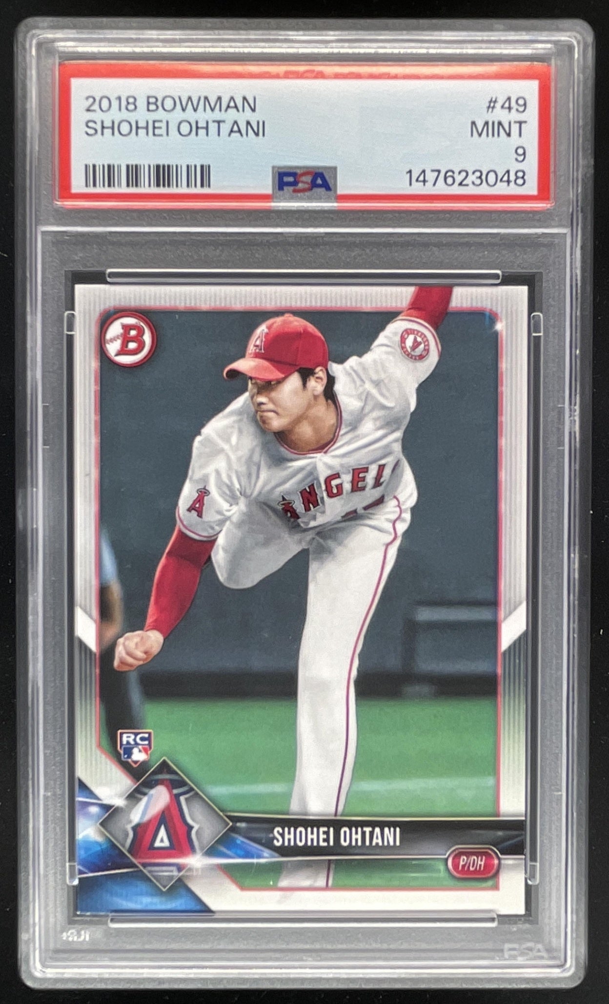2018 Bowman #49 Shohei Ohtani RC PSA 9 – Burbank Cards